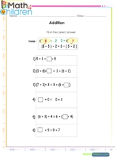  Addition and balancing equations