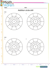  Addition circle drill