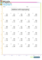  Addition of 2 3 digit numbers