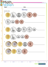  Money pounds british addition of coins