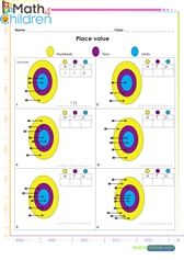  Place value illustrated with boards